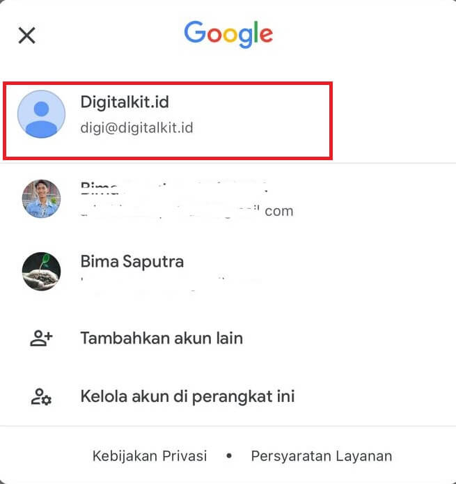 login email hosting di gmail
